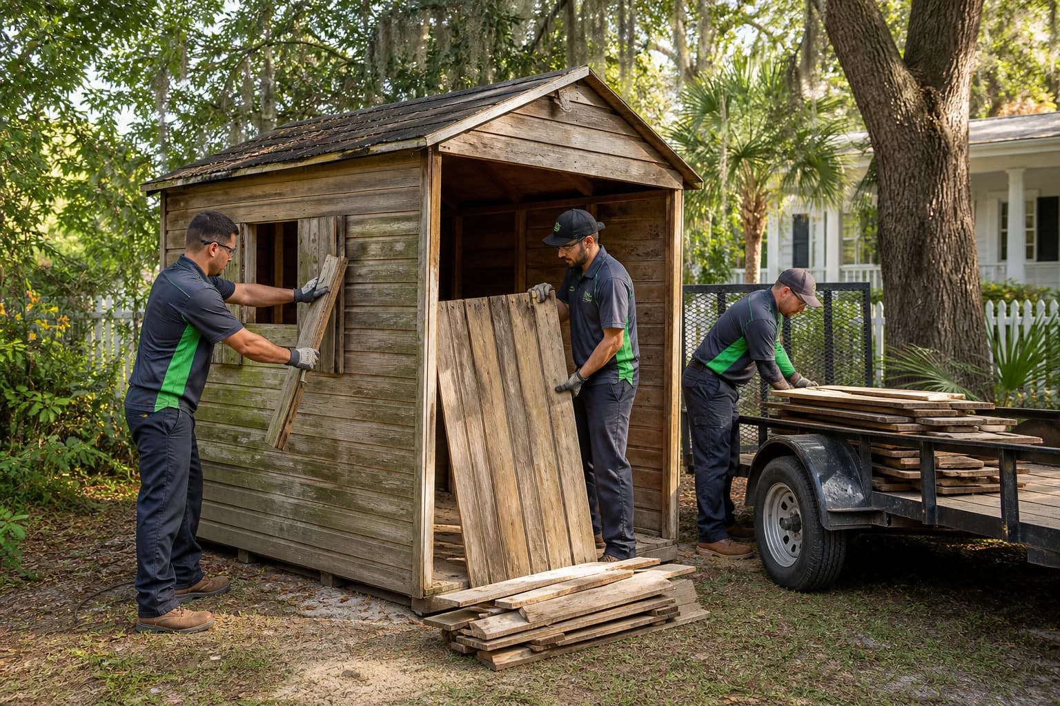 Shed Removal & Demolition in the Charleston area